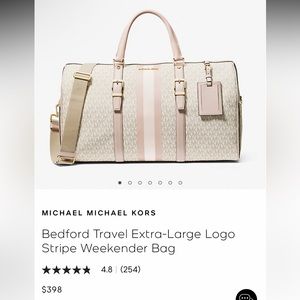 Michael Kors travel luggage bag